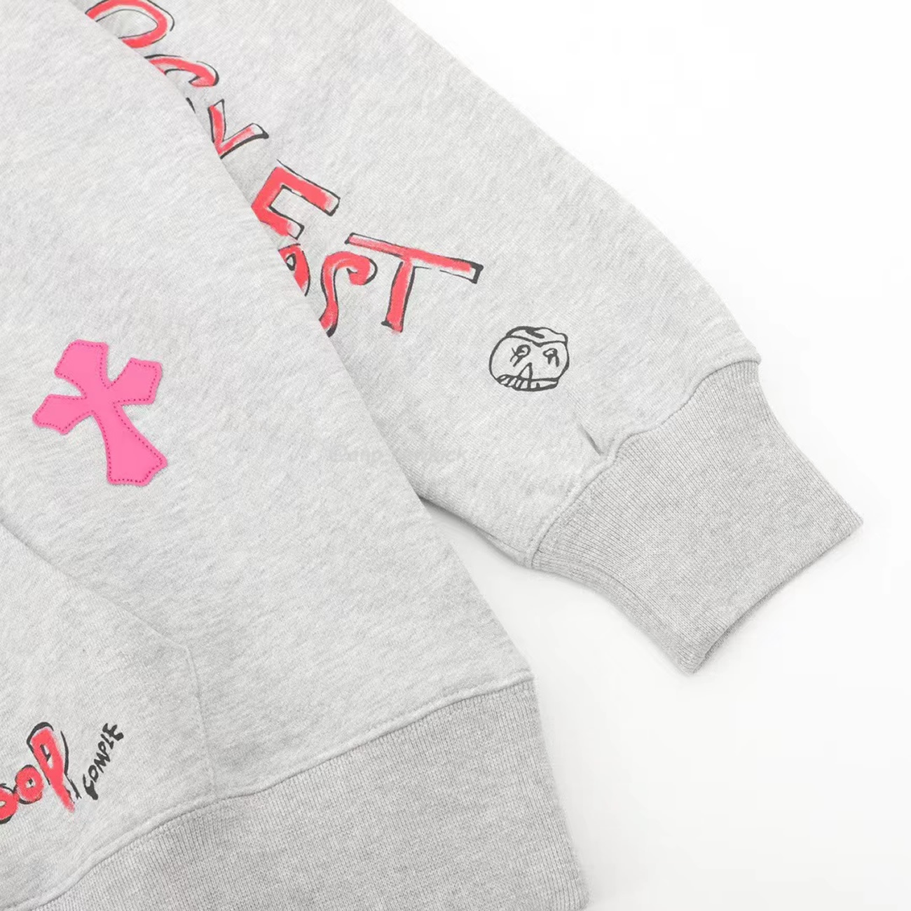 Chrome Hearts Multi Color Cross Hoodie Black White Gray (7) - www.newkick.vip